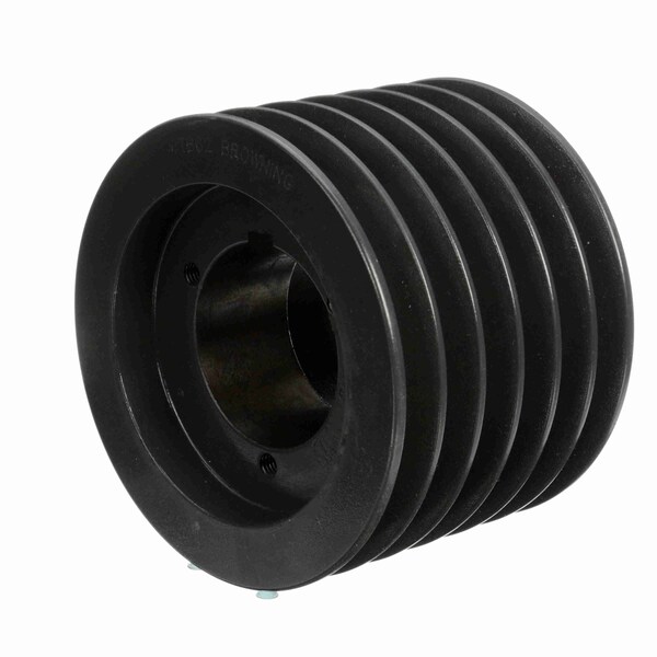 6 Groove Cast Iron Bushed Bore Multiple Sheave, 6TB62